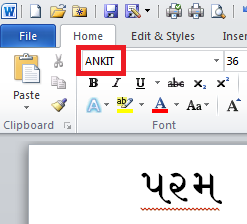 Non-unicode fonts in Word
