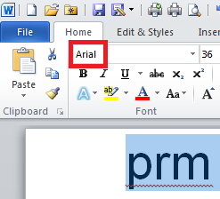Non-unicode fonts in Word